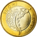 5 Euro 2010, KM# 158, Finland, Republic, Historical Provinces, Finland Proper