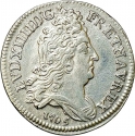 10 Sols 1703-1708, KM# 349, France, Kingdom, Louis XIV the Sun King
