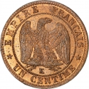 1 Centime 1861-1870, KM# 795, France, Napoleon III