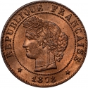 1 Centime 1872-1897, KM# 826, France