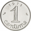 1 Centime 1961-2001, KM# 928, France