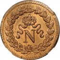 10 Centimes 1814-1815, KM# 700, France, Napoleon I