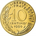 10 Centimes 1962-2001, KM# 929, France