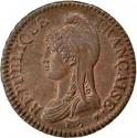 20 Centimes 1795-1796, KM# 638, France