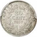 20 Centimes 1853-1863, KM# 778, France, Napoleon III