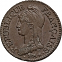5 Centimes 1796-1800, KM# 640, France