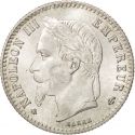50 Centimes 1864-1869, KM# 814, France, Napoleon III