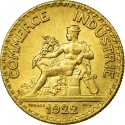 50 Centimes 1920-1929, KM# 884, France