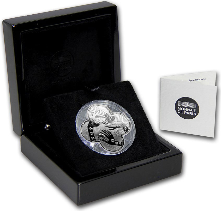 10 Euro 2016, France, French Excellence, 110th Anniversary of Van Cleef & Arpels, A box with a certificate of authenticity