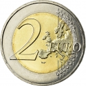 2 Euro 2015, KM# 2192, France, 30th Anniversary of the Flag of Europe