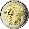2 Euro 2010, KM# 1676, France, 70th Anniversary of the Appeal of 18 June