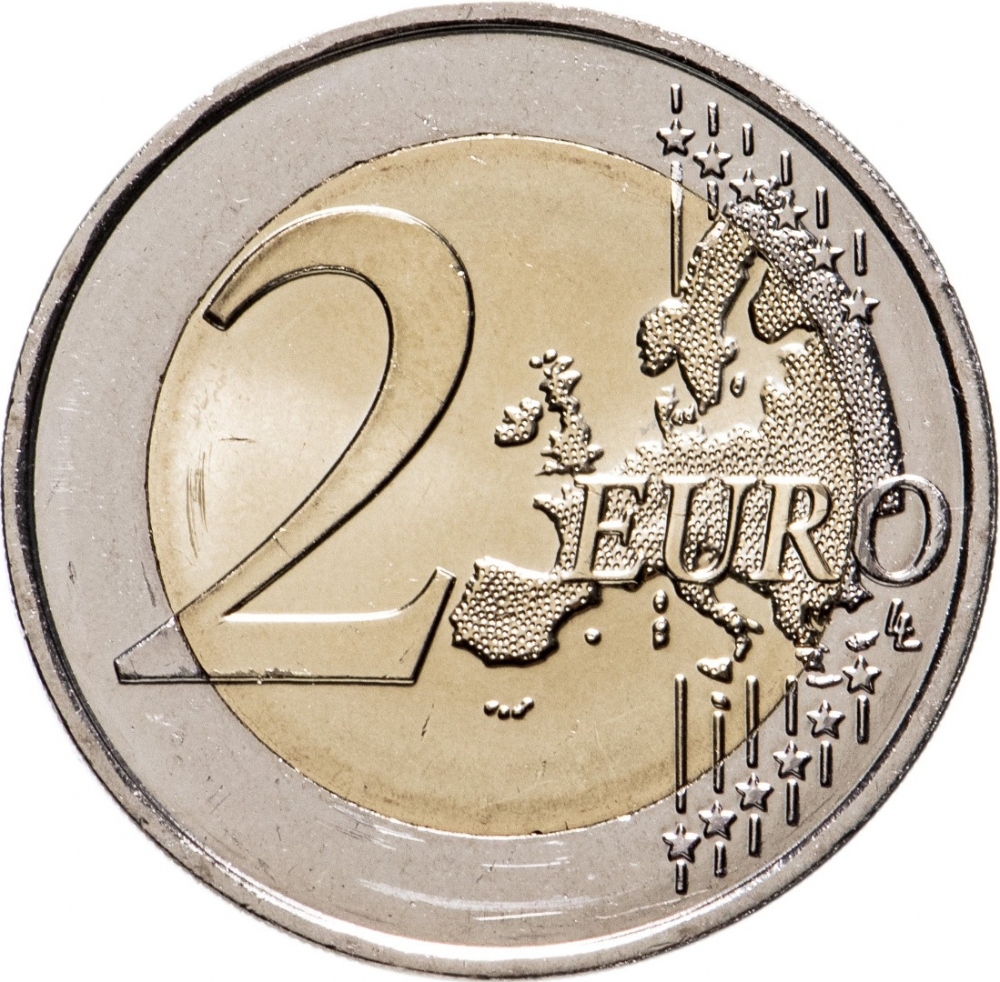 2 Euro 2021, KM# 2944, France, 75th Anniversary of UNICEF