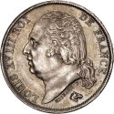1 Franc 1816-1824, KM# 709, France, Louis XVIII