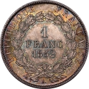 1 Franc 1852, KM# 772, France, Napoleon III