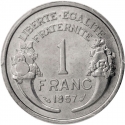 1 Franc 1941-1959, KM# 885a, France