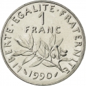 1 Franc 1959-2001, KM# 925.1, France