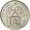 1 Franc 1995, KM# 1133, France, 200th Anniversary of the Institut de France