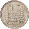 10 Francs 1945-1947, KM# 908, France