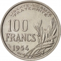 100 Francs 1954-1959, KM# 919, France