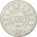 100 Francs 1992, KM# 1120, France, Jean Monnet
