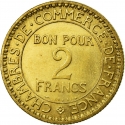 2 Francs 1920-1927, KM# 877, France