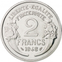 2 Francs 1941-1959, KM# 886a, France