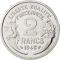2 Francs 1941-1959, KM# 886a, France, Paris Mint