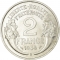 2 Francs 1941-1959, KM# 886a, France, Beaumont-le-Roger Mint (B)