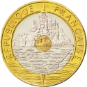20 Francs 1992-2001, KM# 1008, France