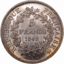 5 Francs 1848-1849, KM# 756, France