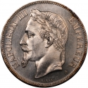 5 Francs 1861-1870, KM# 799, France, Napoleon III