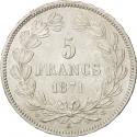 5 Francs 1870-1871, KM# 818, France