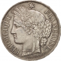5 Francs 1870, KM# 819, France