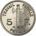 5 Francs 1941, KM# 901, France
