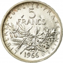 5 Francs 1959-1969, KM# 926, France