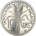 10 Centimes 1945, KM# 28, French Indochina