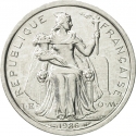 1 Franc 1975-2020, KM# 11, French Polynesia