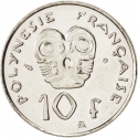 10 Francs 1972-2005, KM# 8, French Polynesia