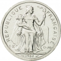 2 Francs 1973-2020, KM# 10, French Polynesia