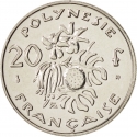20 Francs 1972-2005, KM# 9, French Polynesia