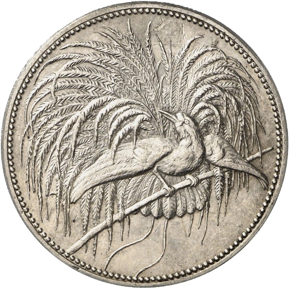 5 Mark 1894, KM# 7, German New Guinea, William II, Obverse