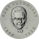 5 Mark 1990, KM# 133, Germany, Democratic Republic (DDR), 100th Anniversary of Birth of Kurt Tucholsky