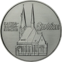 5 Mark 1989, KM# 129, Germany, Democratic Republic (DDR), 500th Anniversary of Birth of Thomas Müntzer, Katharinenkirche in Zwickau