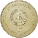 5 Mark 1990-1991, KM# 135, Germany, Democratic Republic (DDR), Museum of German History in the Zeughaus