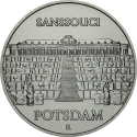 5 Mark 1986, KM# 110, Germany, Democratic Republic (DDR), Sanssouci Palace of Potsdam