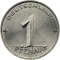1 Pfennig 1952-1953, KM# 5, Germany, Democratic Republic (DDR)