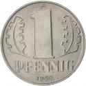 1 Pfennig 1960-1990, KM# 8, Germany, Democratic Republic (DDR)