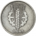 10 Pfennig 1948-1950, KM# 3, Germany, Democratic Republic (DDR)
