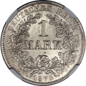 1 Mark 1873-1887, KM# 7, Germany, Empire, William I
