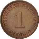 1 Pfennig 1890-1916, KM# 10, Germany, Empire, William II